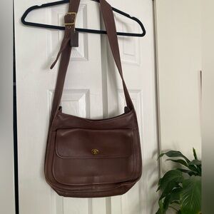 COACH VINTAGE MAHOGANY LEATHER TAFT BAG 9980